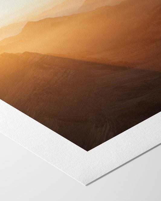 Herbstlichter Quer - Kunstdruck