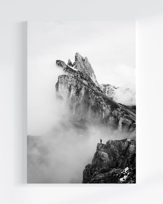 Zwischen Fels und Nebel - Leinwand